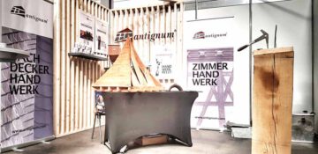 antignum auf der Messer, unser Messestand